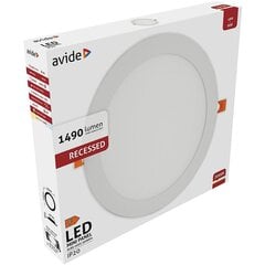 Avide LED panelis ALU 18W 3000K cena un informācija | Iebūvējamās lampas, LED paneļi | 220.lv