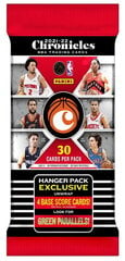 Basketbola kārtis Panini Chronicles 2021/2022 Hanger Pack, 30 gab. cena un informācija | Kolekcionējamas kartiņas | 220.lv