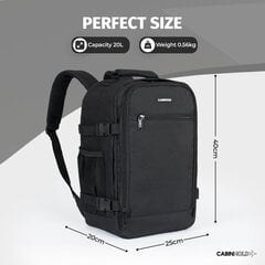 CABINHOLD Унисекс Backpack BCN рюкзаки Чёрный , цена и информация | Рюкзаки и сумки | 220.lv