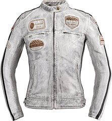 Sieviešu ādas motociklistu jaka W-TEC Sheawen Lady White New - White XL cena un informācija | Moto jakas | 220.lv