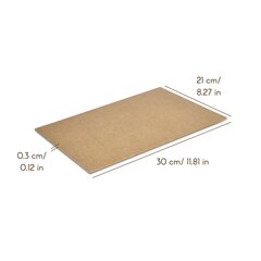 5 x A4 MDF loksnes Creative Deco 300 x 210 x 3 mm Koka paneļi, modelēšana, pirogrāfija цена и информация | Шуруповерты, дрели | 220.lv