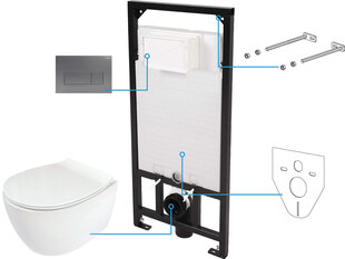 WC zemapmetuma komplekts Deante Silia 6in1 cena un informācija | Tualetes podi | 220.lv