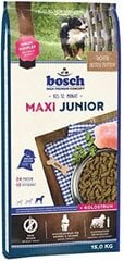 Bosch Tiernahrung Junior Maxi ar mājputnu gaļu, 15 kg cena un informācija | Sausā barība suņiem | 220.lv