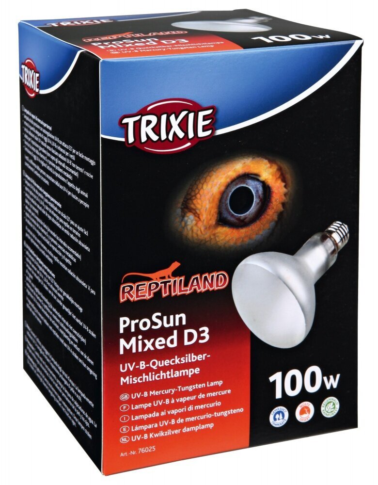 Lampa terārijam Trixie Prosun Mixed, 100 W, 9,5x9,5x13 cm цена и информация | Preces eksotiskajiem dzīvniekiem | 220.lv