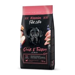 Fitmin Dog For Life Duck&Turkey ar mājputnu gaļu, 12 kg цена и информация |  Сухой корм для собак | 220.lv