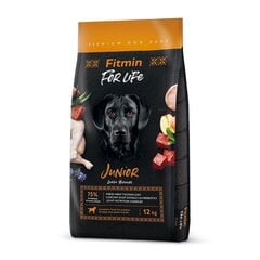 Fitmin Dog For Life Junior Large Breed ar mājputniem, 12 kg cena un informācija | Sausā barība suņiem | 220.lv