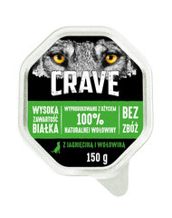 Crave ar jēra un liellopa gaļu, 14x150 g cena un informācija | Konservi suņiem | 220.lv