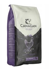 Canagan Dog Senior Light Free-Range Chicken ar vistu, 6 kg cena un informācija | Sausā barība suņiem | 220.lv