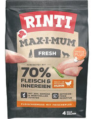 Rinti Max-i-mum ar vistu, 4 kg cena un informācija | Sausā barība suņiem | 220.lv