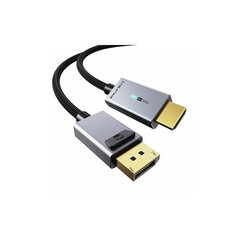 Кабель DisplayPort - HDMI, 4K/30Hz, 1m цена и информация | Кабели и провода | 220.lv