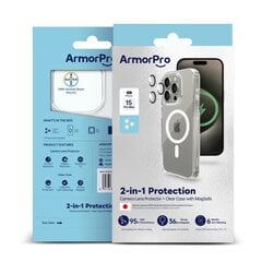 Чехол для телефона ArmorPro Transparent 2in1 MagSafe для iPhone 15 Pro Max цена и информация | Чехлы для телефонов | 220.lv