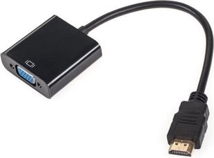 adaptera savienotājs hdmi spraudnis - vga ligzda cena un informācija | Kabeļi un vadi | 220.lv