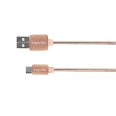 usb un micro usb kabelis 1 m kruger&matz cena un informācija | Savienotājkabeļi | 220.lv