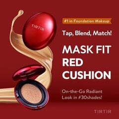 TIRTIR MASK FIT RED CUSHION 21N IVORY - Подушка-основа оттенок 21 натуральная слоновая кость цена и информация | Пудры, базы под макияж | 220.lv