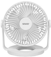 Ventilators Savio USB Desk Fan AD-01 WHITE cena un informācija | Ventilatori | 220.lv