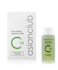 Asian Club - Pure Green Vitamin C 14%, 15ml - Осветляющая сыворотка для лица с витамином C цена и информация | Сыворотки для лица, масла | 220.lv