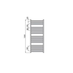 Полотенцесушитель Zehnder Zeta 50x120 см, белый RAL 9016, PQ6-120-50 цена и информация | Полотенцесушители | 220.lv