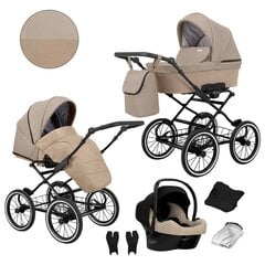 Rati ROMANTIC Kunert 3in1 Beige ECO cena un informācija | Bērnu rati | 220.lv