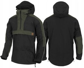 Ķenguru jaka, Helikon-Tex, Anorak Woodsman, Melna/Taiga Green цена и информация | Мужские куртки | 220.lv