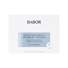 Babor Instant Fresh & Smooth сыворотка для глаз 15 мл и подушечки 2 шт. цена и информация | Сыворотки, кремы для век | 220.lv