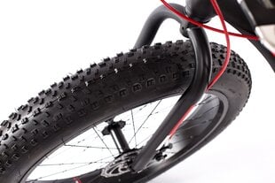 Prece ar bojājumu. Kalnu velosipēds Louke Fat bike, 26", melns/sarkans cena un informācija | Preces ar bojājumiem | 220.lv