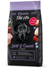 Fitmin Dog For Life Light&Senior с птицей, 13 кг цена и информация |  Сухой корм для собак | 220.lv