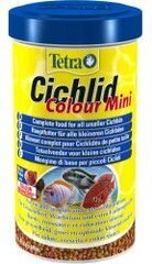 Barība cihlīdām Tetra Cichlid Colour Mini, 500 ml cena un informācija | Zivju barība | 220.lv