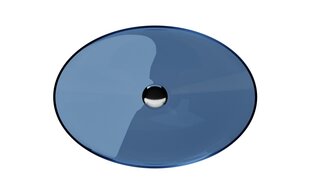 Praustuvas Besco Anya Blue Wave, 50 cm, su chrome sifonu цена и информация | Раковины | 220.lv