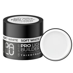 PALU гель для наращивания ногтей SOFT WHITE - 45 г - СРЕДНИЙ цена и информация | Лаки для ногтей, укрепители | 220.lv