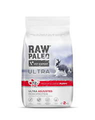 Paw Paleo Ultra Medium&Large Puppy ar liellopu gaļu, 2 kg cena un informācija | Sausā barība suņiem | 220.lv