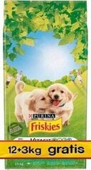 Purina Karma Friskies Junior 15 kg cena un informācija | Sausā barība suņiem | 220.lv