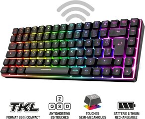 SPIRIT of GAMER - Spēļu klaviatūra bezvadu RGB cena un informācija | Klaviatūras | 220.lv