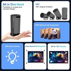 Projector Magcubic Black Edition цена и информация | Проекторы | 220.lv