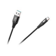 usb un c tipa usb kabelis, 50 cm, melns cena un informācija | Savienotājkabeļi | 220.lv