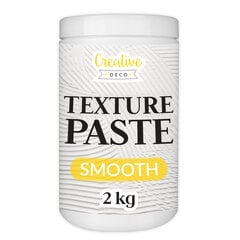 Gluda tekstūras pasta 2 kg Creative Deco White Mass, modelēšanas pasta, viegli lietojama 3D efektu radīšanai цена и информация | Клей | 220.lv