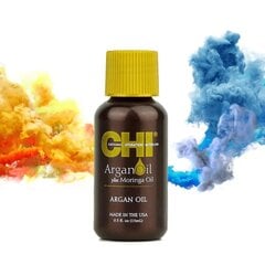 Argana un moringas eļļa matiem CHI Argan Oil Plus Moringa Oil, 15 ml x 5 gab. cena un informācija | Matu uzlabošanai | 220.lv