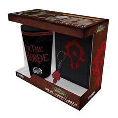 WORLD OF WARCRAFT - Box XXL glass + Keychain + Notebook "Horde" cena un informācija | Datorspēļu suvenīri | 220.lv