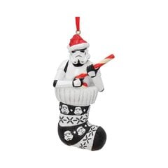 Star Wars Stormtrooper in Stocking Hanging Christmas Ornament 11.5cm cena un informācija | Datorspēļu suvenīri | 220.lv