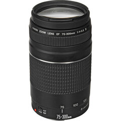 Canon EF EF 75-300mm f/4-5.6 III (Atjaunots), balta kaste cena un informācija | Objektīvi | 220.lv