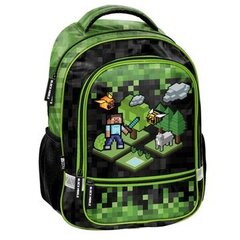 Skolas mugursoma PASO skolas soma MINECRAFT 1-3 klase + 5 citi produkti cena un informācija | Skolas somas | 220.lv