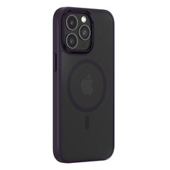 Comma Case for Joy Elegant Mag tālrunim iPhone 15 Pro Tumši violets melns, melns cena un informācija | Telefonu vāciņi, maciņi | 220.lv