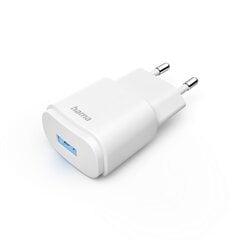 Hama lādētājs ar USB-A ligzdu, 6 W, balts cena un informācija | Akumulatoru lādētāji | 220.lv