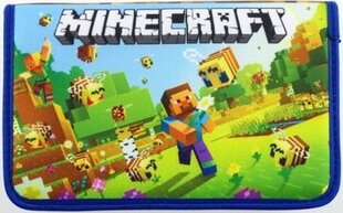 MINECRAFT zīmuļa futrālis skolas salokāms raksts D23 cena un informācija | Skolas somas | 220.lv