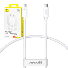 Baseus Superior 2 CB000066 USB-C / USB-C USB4 kabelis 240 W 1,8 m — balts cena un informācija | Kabeļi un vadi | 220.lv