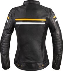 Sieviešu ādas motociklistu jaka W-TEC Stripe Lady - Black L cena un informācija | Moto jakas | 220.lv