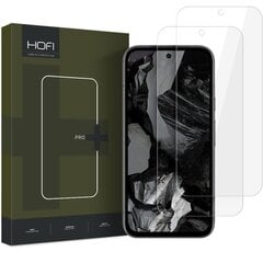 HOFI GLASS PRO+ 2 IEPAKOJUMI GOOGLE PIXEL 9 | 9 PRO CAURSPĪDĪGS RŪDĪTS STIKLS cena un informācija | Ekrāna aizsargstikli | 220.lv