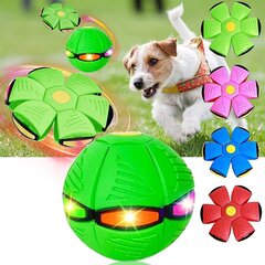 Pet Toy Flying Saucer Ball āra rotaļlieta suņiem Zaļa krāsa cena un informācija | Suņu rotaļlietas | 220.lv