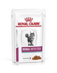 Royal Canin Renal Feline Fish, 24x85 g cena un informācija | Konservi kaķiem | 220.lv