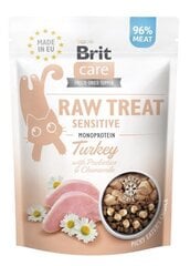 Brit Care Raw Treat Sensitive, tītara kārums kaķiem, 40g цена и информация | Лакомства для кошек | 220.lv