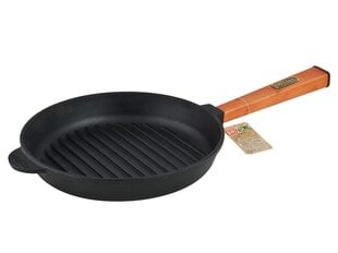 Čuguna grill panna Brizoll "Optima" 24 cm cena un informācija | Pannas | 220.lv